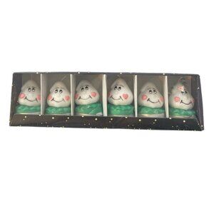 Halloween Ghost tealight candles holiday Package Contains 6 NOS